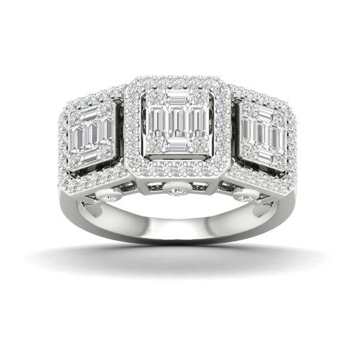 טבעת יהלומים מלכותית 1.0ct מזהב 14K