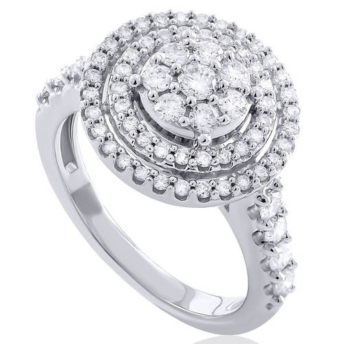 טבעת 1.0 CT יהלומים מזהב 14K