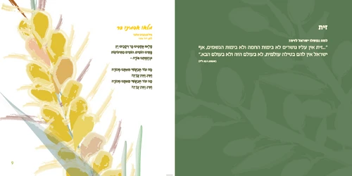 סדר טו בשבט בעיצוב שבעת המינים (L)