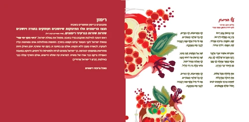 סדר טו בשבט בעיצוב שבעת המינים (L)