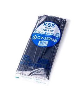 KSS CV-200M-b -   מארז אזיקונים 203x2.5 מ"מ שחורים (100 יחידות)