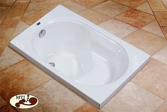 אמבטיה אקרילית דגם MTI 74 105/70 ישיבה