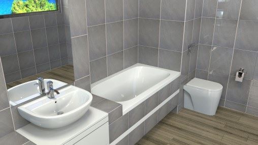 אמבטיה אקרילית מלבנית דגם MTI 114 מידה 140X70