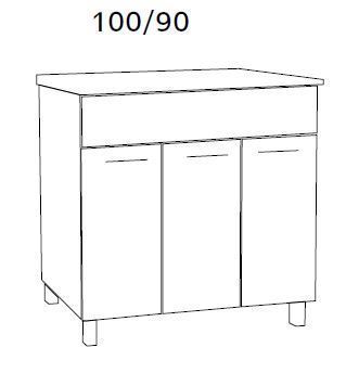 ארון אמבטיה עומד דגם איליי 100 סמ=המחיר הזול בארץ=