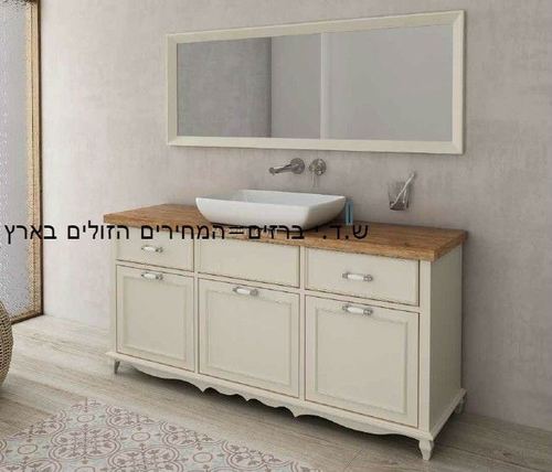 ארון אמבטיה עומד אפוקסי דגם איזבל 100-130 ס