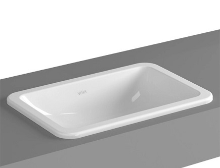 כיור רחצה התקנה עליונה VITRA מידה 55X37 סמ
