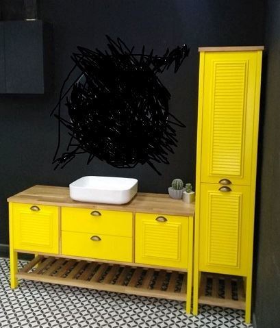 ארון אמבטיה ושירות כפרי דגם פורטו מידה 1.20 מ