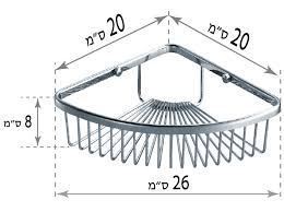 רשת מעוגלת פינתית למקלחת BRONZE ברונזה - K615-BR