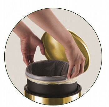 פח אשפה לשירותים עגול 3 ליטר לבן 