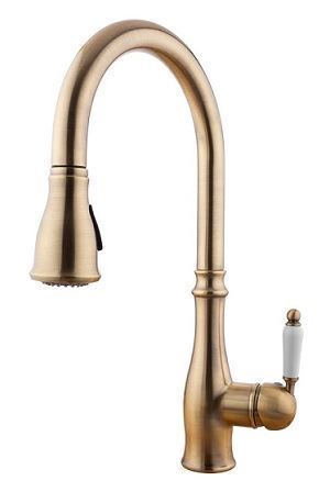 ברז מטבח נשלף גוון זהב מט דגם 1454YB סיון אופיר