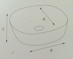 כיור רחצה מונח לחדר אמבטיה דגם טוהר 133075