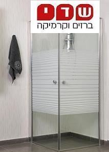 מקלחון פינתי 2 דלתות דגם מיכאל מידה 77 עד 79 סמ