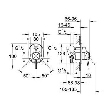 אינטרפוץ 4 דרך גרואה GROHE דגם 29047000-המחיר הזול בארץ
