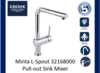 ברז מטבח נשלף GROHE סדרת מינטה דגם 32168000