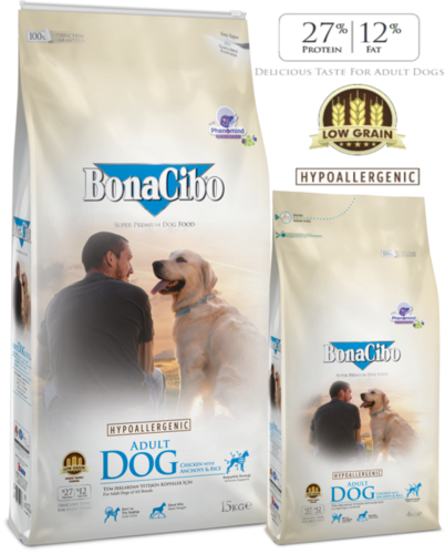 BonaCibo מזון לכלבים לייט 15 ק&quot;ג