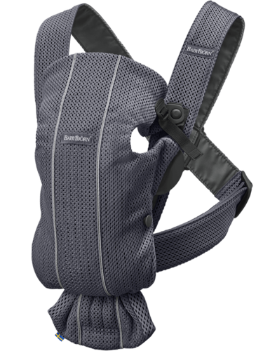 מנשא תינוק Baby Bjorn Mini Air מיני אייר בצבע Anthiacite