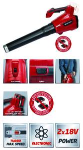 מפוח נטען גוף בלבד דגם GE-LB36/210LIE SOLO מבית איינהל Einhell גרמניה