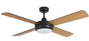 מאוורר תקרה טופז שחור עץ 48 Swingfans
