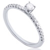 טבעת אירוסין יהלומים 0.38ct מזהב 14K