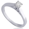 טבעת יהלום סוליטר 0.36ct מזהב 14K