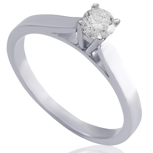 טבעת יהלום סוליטר 0.36ct מזהב 14K