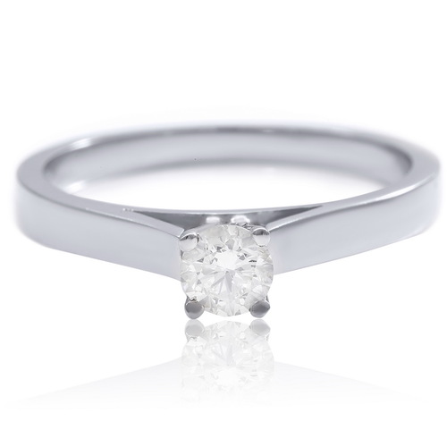 טבעת יהלום סוליטר 0.36ct מזהב 14K