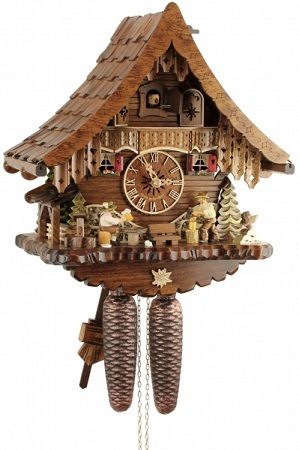 Engstler Holzhacker 34cm 47916/8 שעון קוקייה מכני