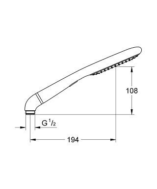 מזלף 27274000 כרום GROHE