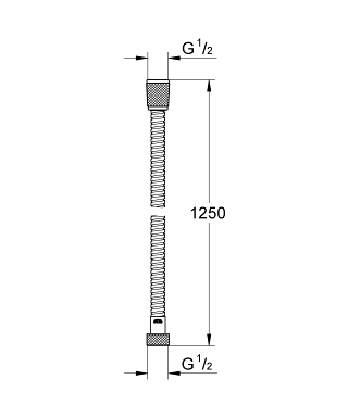 צינור מקלחת גמיש 1.25 מ' 28142000 GROHE