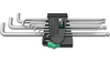 סט מפתחות L אלן כדורי כרום זרוע קצרה 950 PKLS/9 SM SB סט 9 חלקים מקט 05073594001 WERA