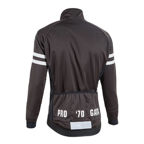 מעיל רכיבה טרמי Pro Gara Jkt שחור-לבן מתקדם מחמם ומנדף