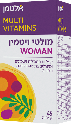 מולטי ויטמין לנשים 45 קפליות אלטמן Multi Vitamin for Women 45 caps Altman