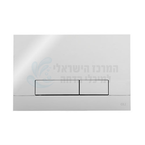 לחצן ניאגרה סמויה OLI | דגם NARROW | כרום ניקל |