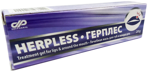 הרפלס ג'ל דן פארם 20 גרם - Herpless Gel Dan Pharm