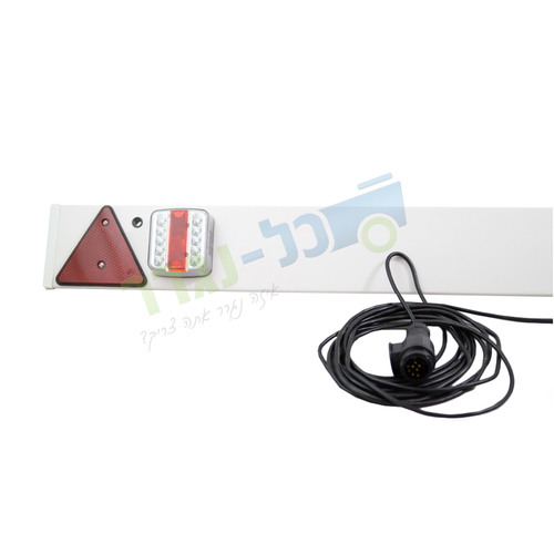 פנסי תאורה על פלטה לנגרר סירה / אופנוע ים  - דגם מיני פוינט לד 12V + כבל ותקע יצוק לחיבור מהיר 