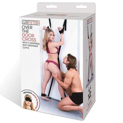סט קשירה ושליטה לדלת Lux Fetish - Over The Door Cross