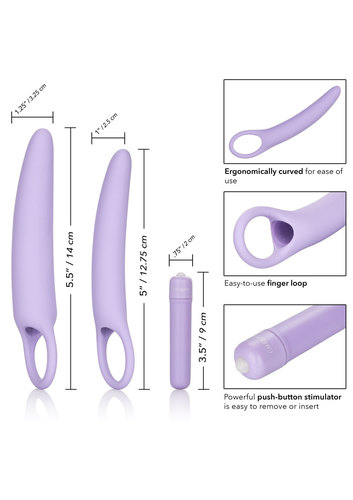  סט שתי מרחיבים רוטטים איכותיים מסיליקון   California Exotic -  Dilator Isabelle Kit 