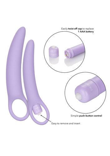  סט שתי מרחיבים רוטטים איכותיים מסיליקון   California Exotic -  Dilator Isabelle Kit 