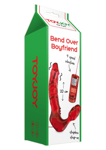 דילדו כפול רוטט ללא רתמה Toy Joy - Bend Over Boyfriend Vibrator