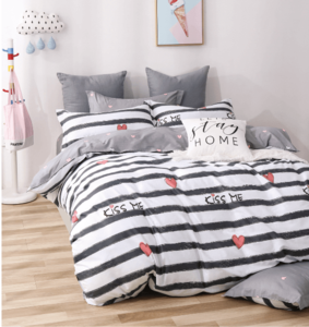סט מצעים זוגי 100% כותנה סאטן COTTON ART SN-101