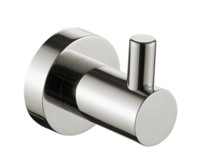 קולב בודד למגבת אמבטיה ניקל מבריק סדרת ROUND דגם ROUND-4554-CP