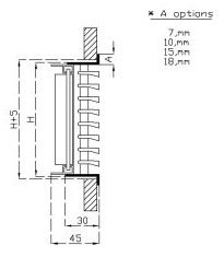 מפזר אויר קירי 100x15 מתכת(דקורר)