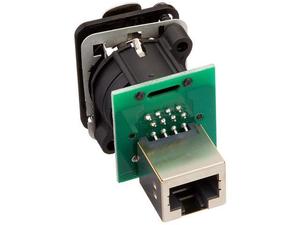 NE8FDP-B מחבר RJ45 הזנה אחורית - שחור  NEUTRIK