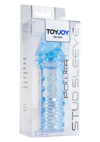 שרוול עיבוי והארכה לגבר מסיליקון Toy Joy - Powr Stud Sleeve