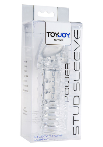שרוול עיבוי והארכה לגבר מסיליקון Toy Joy - Powr Stud Sleeve