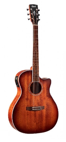 גיטרה אקוסטית מוגברת CORT GA-MEDX M OP Mahogany CUT AWAY
