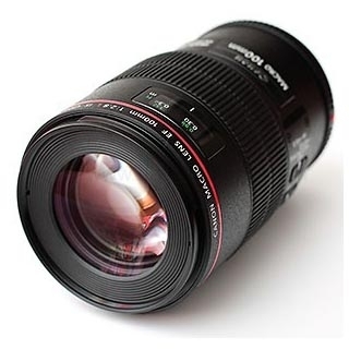 עדשה Canon EF 100mm f/2.8L Macro IS USM יד שניה / מתצוגה 