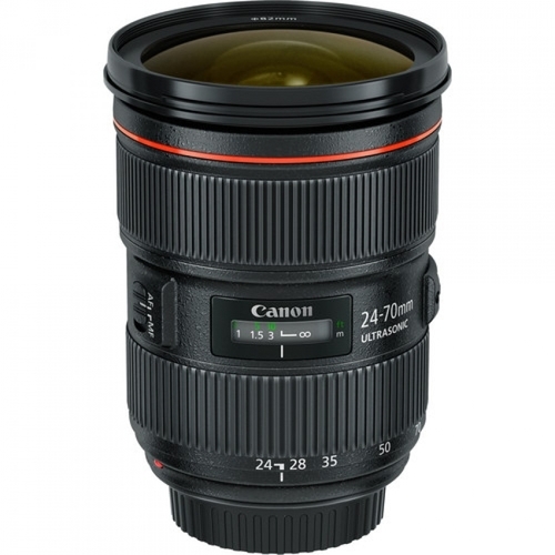 עדשה Canon EF 24-70mm f/2.8L II USM רשמי + פילטר מתנה. יד שניה במצב חדש !!!
