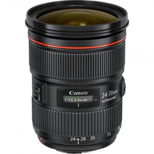 עדשה Canon EF 24-70mm f/2.8L II USM רשמי + פילטר מתנה. יד שניה במצב חדש !!!