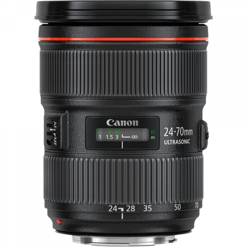 עדשה Canon EF 24-70mm f/2.8L II USM רשמי + פילטר מתנה. יד שניה במצב חדש !!!